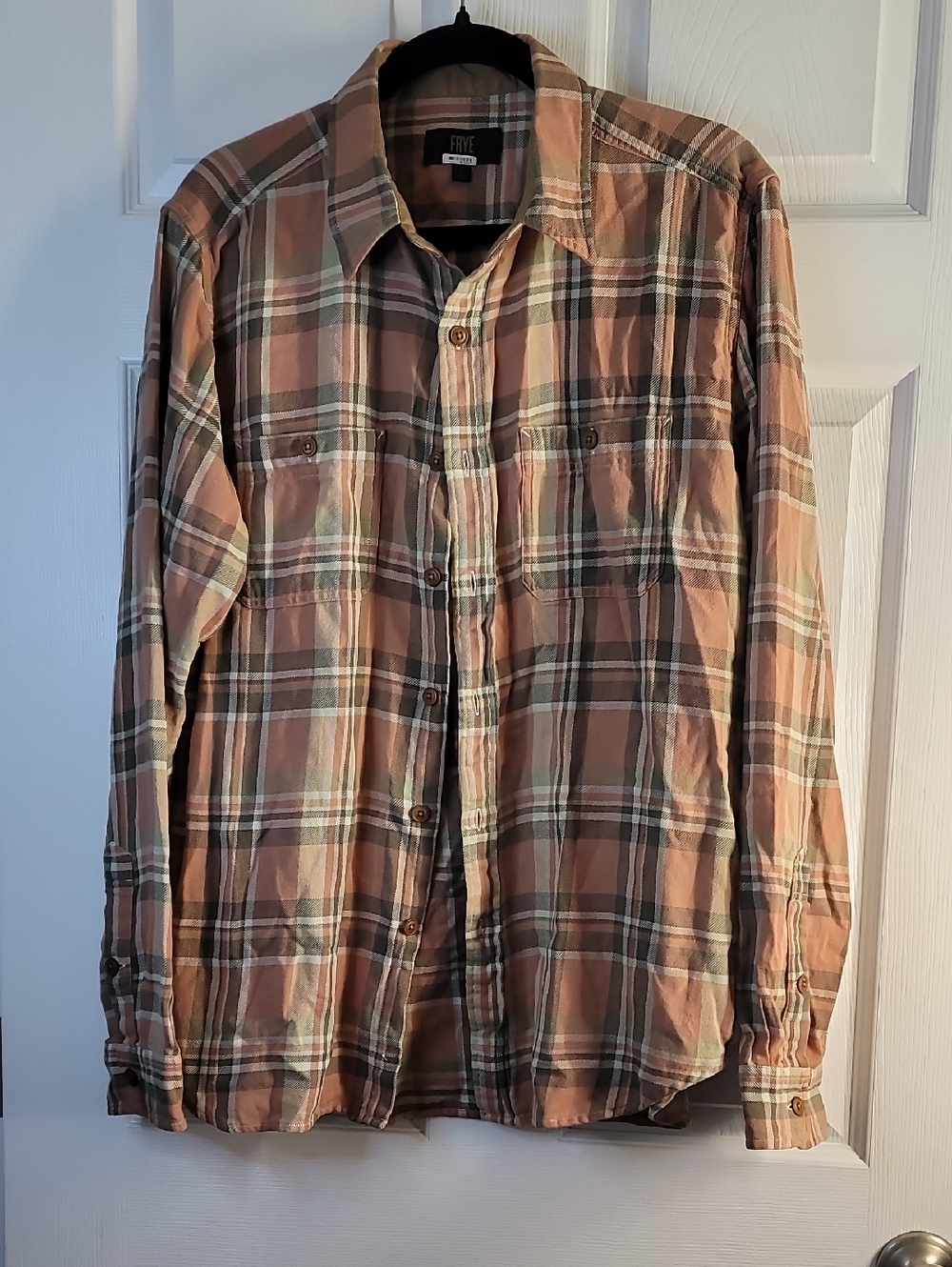 Frye ☆ Men's Plaid Button-Down Shirt